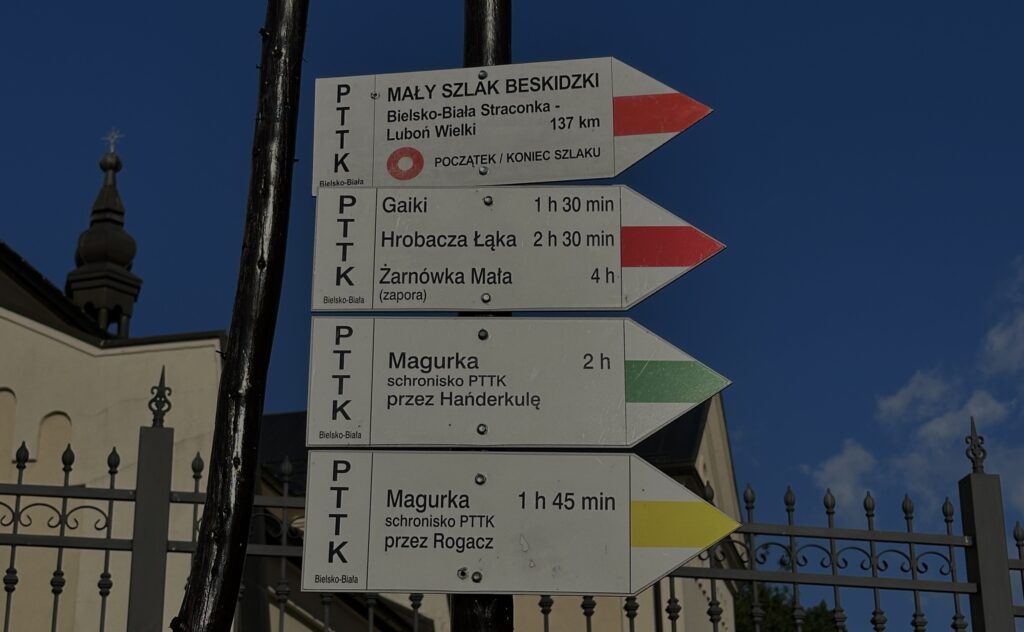 kolory szlaków w Beskidach